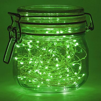 LumaBase Green LED Fairy String Light 2-Piece Set