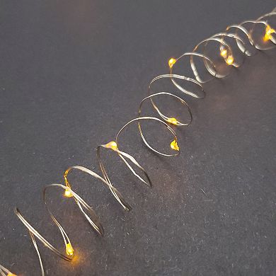 LumaBase Amber LED Fairy String Light 2-Piece Set