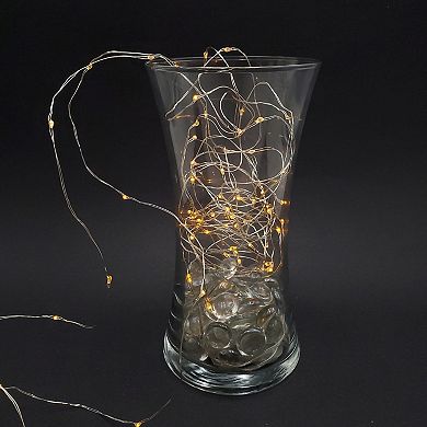 LumaBase Amber LED Fairy String Light 2-Piece Set