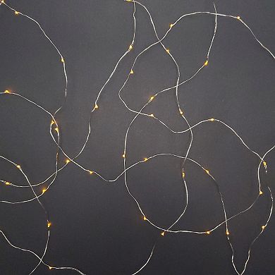 LumaBase Amber LED Fairy String Light 2-Piece Set