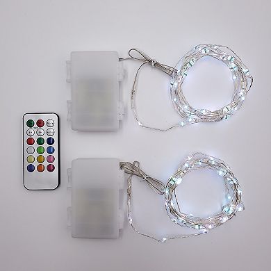 LumaBase 2-Piece Fairy String Light Set With Remote