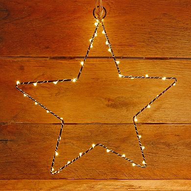 LumaBase Light-Up Metal Star 2-Piece Set