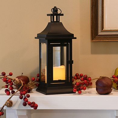 LumaBase 13-in. Metal Lantern & LED Candle 2-Piece Set