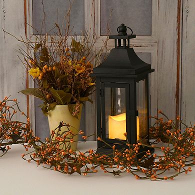 LumaBase 13-in. Metal Lantern & LED Candle 2-Piece Set