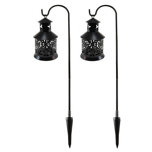 LumaBase Outdoor Lantern Garden Stake 2Piece Set