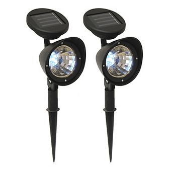 LumaBase Solar Spotlight Ground Stake 2 pc Set