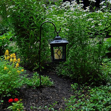 LumaBase Outdoor Solar Lantern Garden Stake