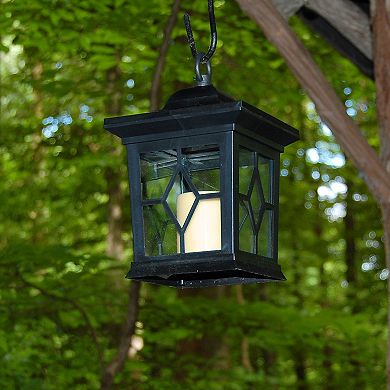 LumaBase Outdoor Solar Lantern Garden Stake