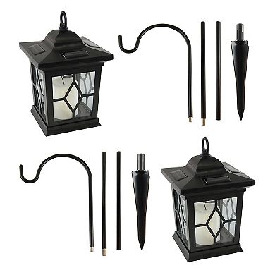 LumaBase Outdoor Solar Lantern Garden Stake