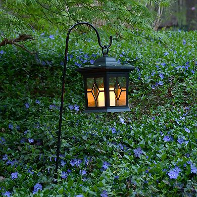 LumaBase Outdoor Solar Lantern Garden Stake