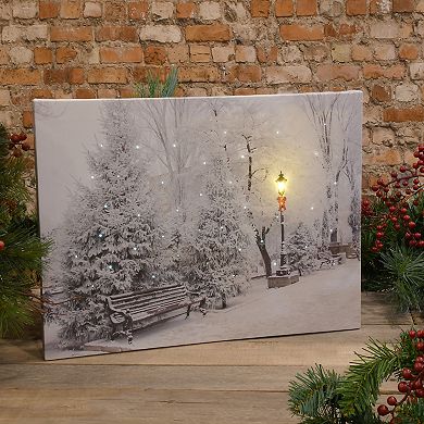 LumaBase Winter Wonderland Lighted Wall Art
