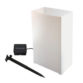 LumaBase Solar Luminaria Kit- White (6 count)