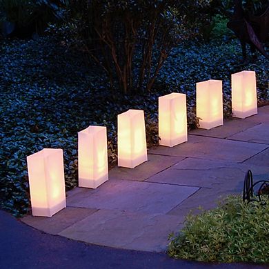 LumaBase Solar Luminaria Kit- White (6 count)