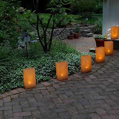 LumaBase Solar Luminaria Kit- Tan (6 count)