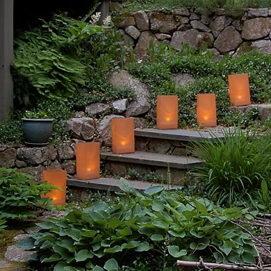 LumaBase Solar Luminaria Kit- Tan (6 count)