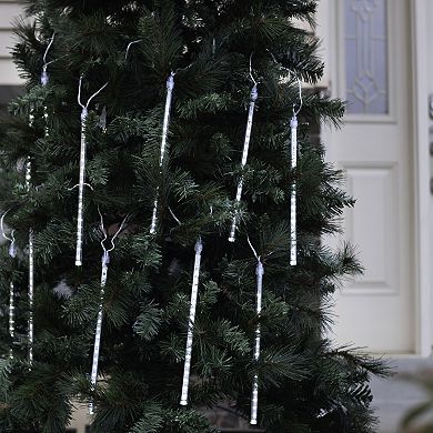 LumaBase Electric LED Meteor Lights with 8 White Light Tubes