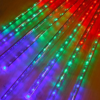 LumaBase Electric LED Meteor Lights with 8 Multicolor Light Tubes