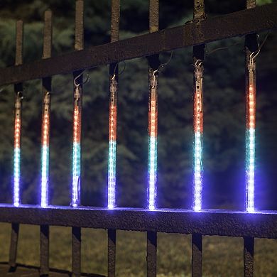 LumaBase Electric LED Meteor Lights with 8 Multicolor Light Tubes