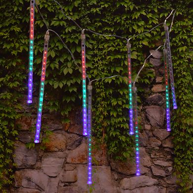 LumaBase Electric LED Meteor Lights with 8 Multicolor Light Tubes