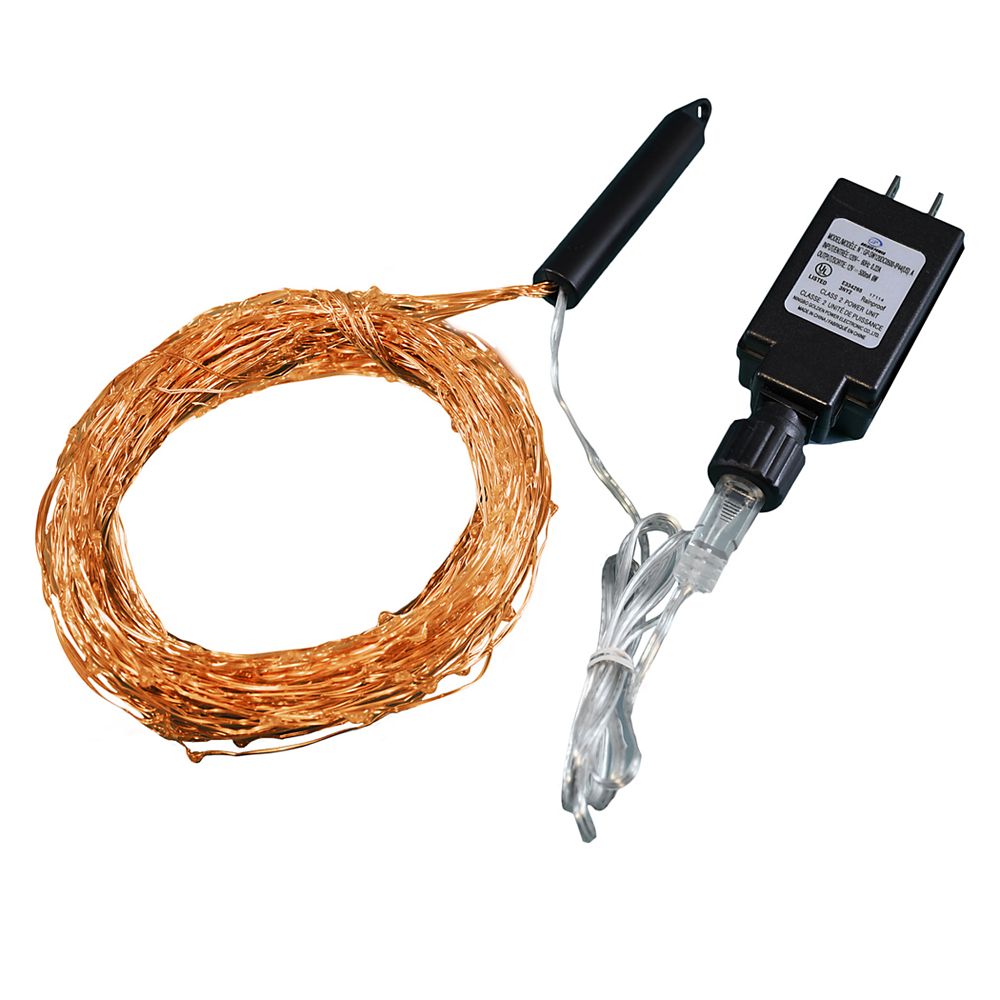 LumaBase Multi Strand LED Fairy String Lights - Copper