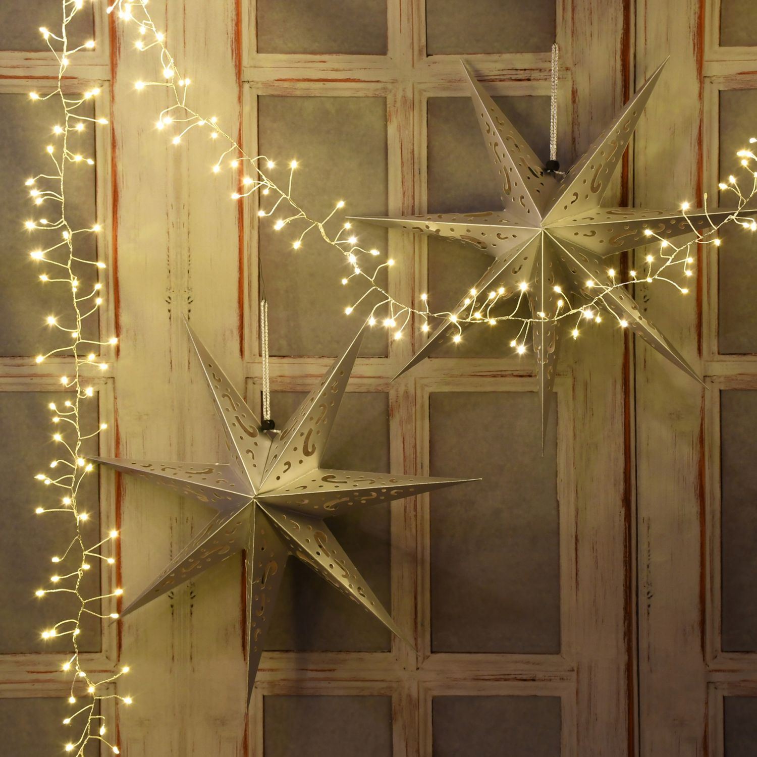 Brighten up any space in your home with string lights.