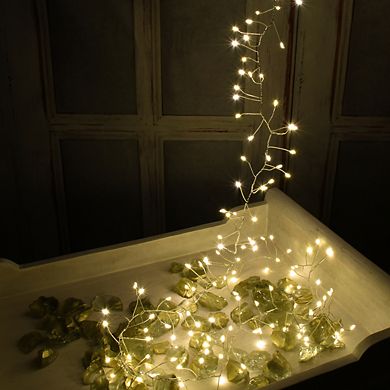 LumaBase Electric Firecracker LED Fairy String Lights - White