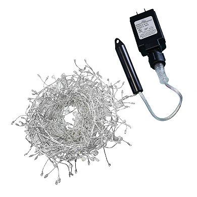 LumaBase Electric Firecracker LED Fairy String Lights - White