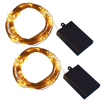 LumaBase Multi Strand Fairy String Lights - Copper (Set of 2)