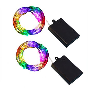 LumaBase Multi Strand Fairy String Lights - Multicolor (Set of 2)