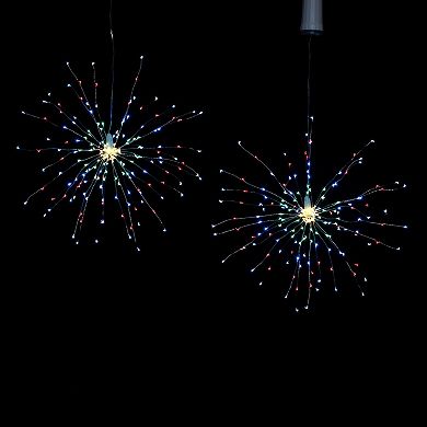 LumaBase Battery Operated Starburst Lights with Remote Control 2-pc. Set (Multicolor)