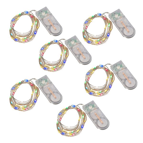 LUMABASE Battery Operated LED Waterproof Mini String Lights with