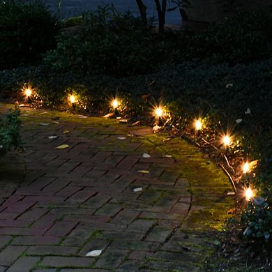 LumaBase Electric LED Pathway Lights with 8 Clear Lights