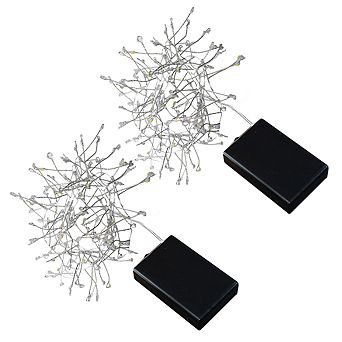 LumaBase Battery Operated LED Firecracker Fairy String Lights - Warm White (Set of 2)