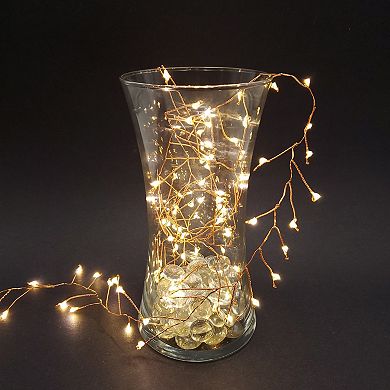 LumaBase Battery Operated LED Firecracker Fairy String Lights - Copper (Set of 2)