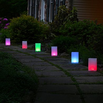 Battery Operated Luminaria Kit with Timer - Set of 6 (Color Changing)
