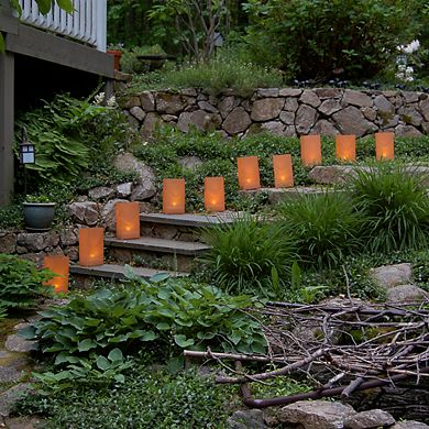 LumaBase Plastic Luminaria Lanterns - Tan (100 count)