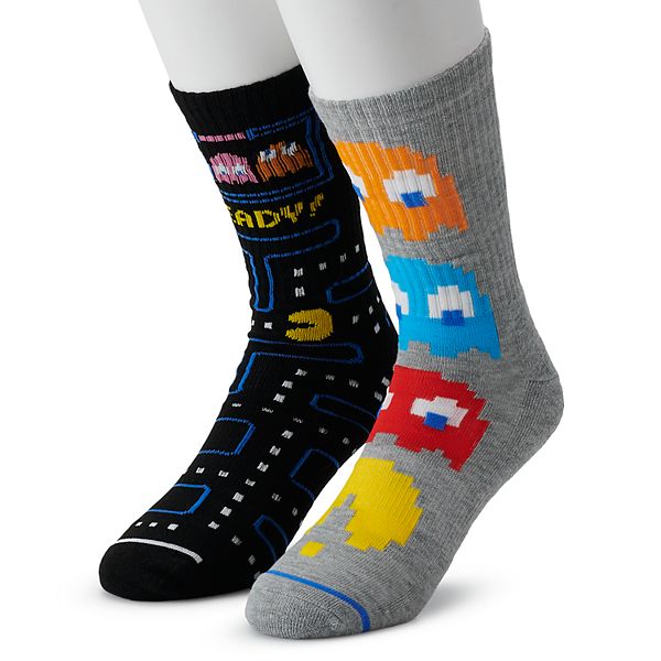 Pac-Man 2-pack Novelty Crew Socks