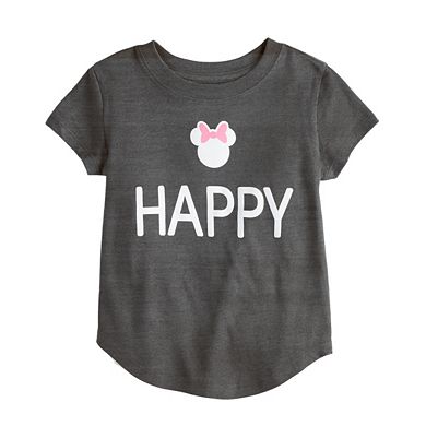 Disney's Minnie Mouse Toddler Girl "Happy" Graphic Tee by Family Fun™