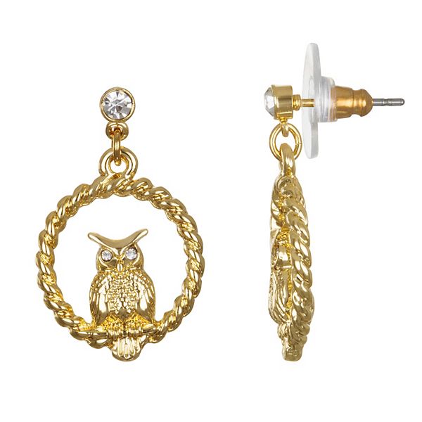 Owl on sale earrings kohls