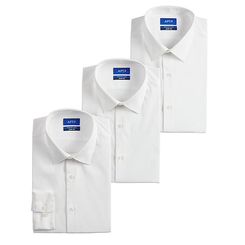 Men's Apt. 9® 3-Pack Dress Shirt