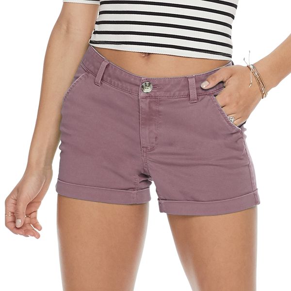 Juniors' SO® Chino Midi Shorts