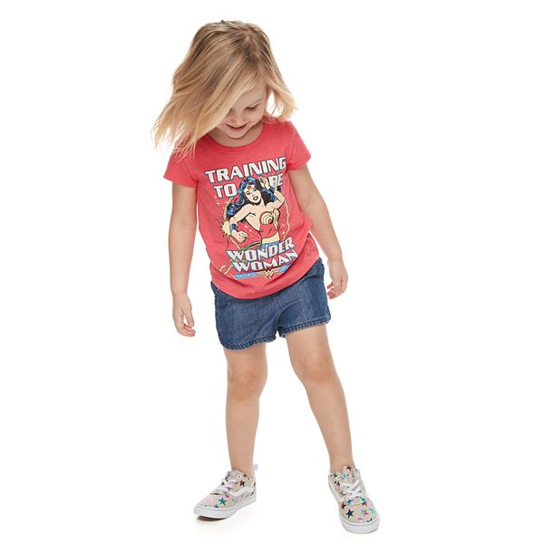 Warrior Princess Wonder Woman Baby T-shirt Toddler T-shirt Girls T-shirt 