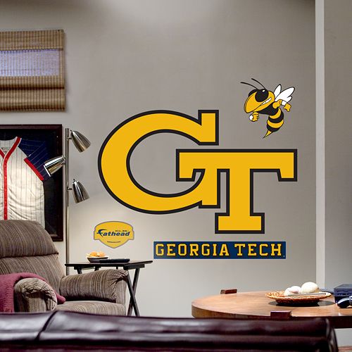 Fathead Georgia Tech Yellow Jackets Logo Wall Decal