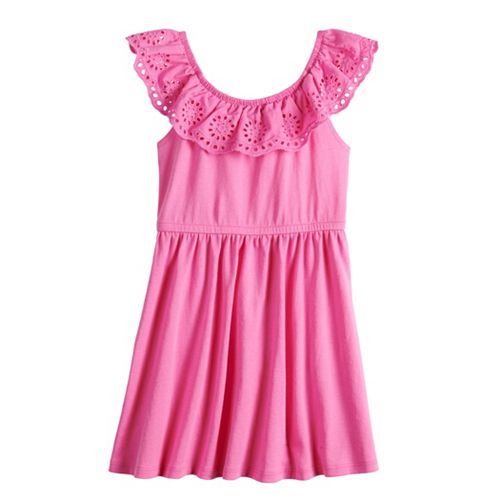 Toddler Girl Jumping Beans® Eyelet Ruffle Dress