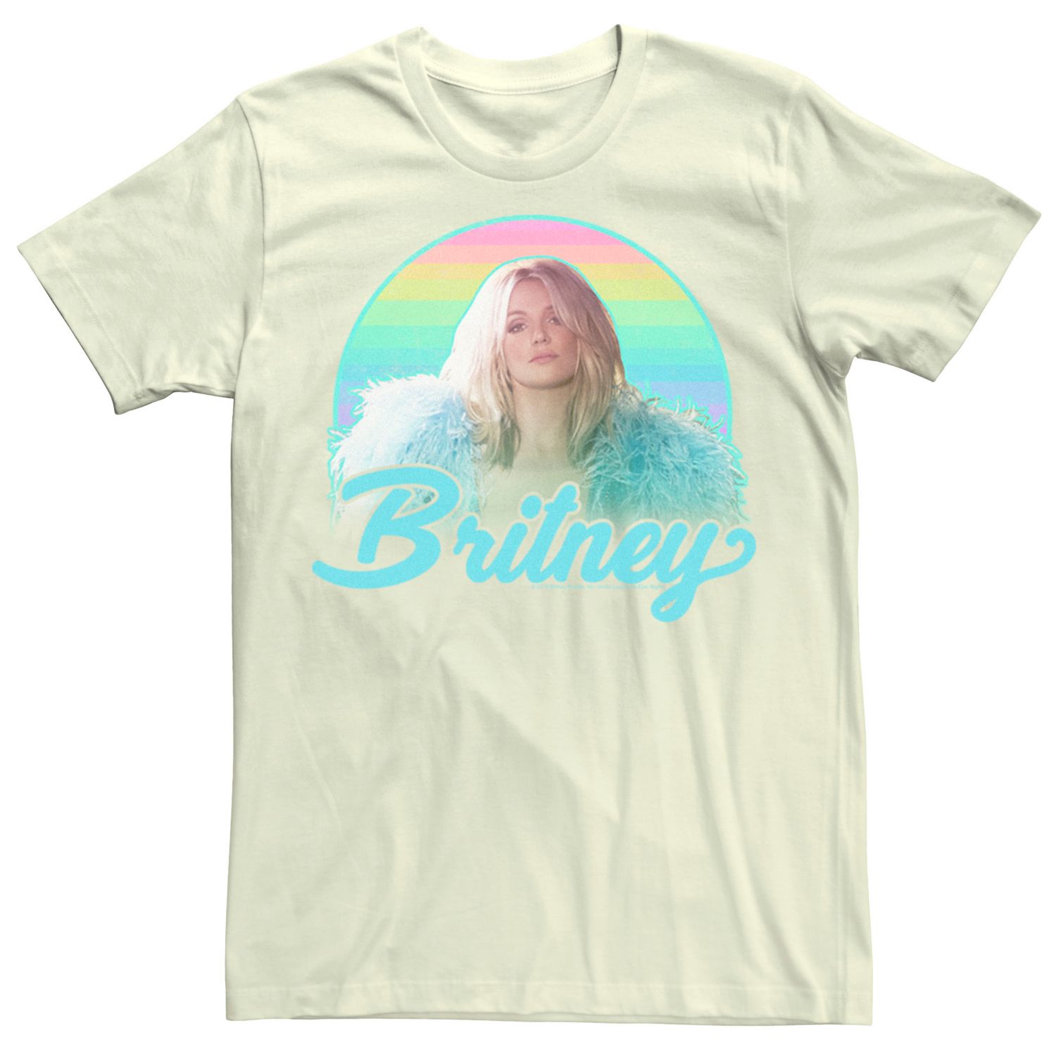 Image for Licensed Character Men's Britney Spears Pastel Rainbow Portrait Tee at Kohl's.