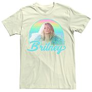 Men's Britney Spears Pastel Rainbow Portrait Tee