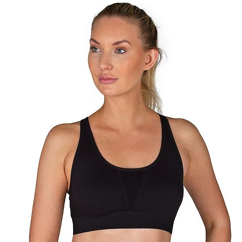 Download Women's Spalding Seamless Mesh Back Racerback Bra