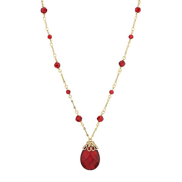 Red hot sale necklace kohls