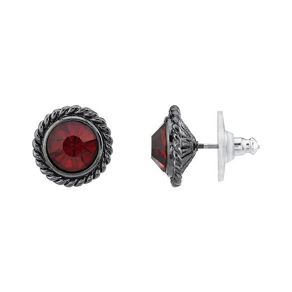 red stud earrings