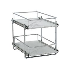 Chrome 14 2-Tier Sliding Cabinet Organizer, Cuisinart